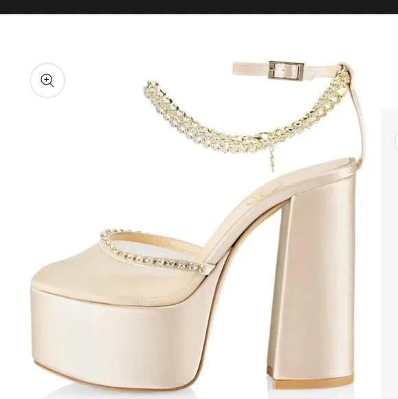 Nalebe by Amina Means  Gold Mesh Platforms Sz EU 36.5/US 5.5