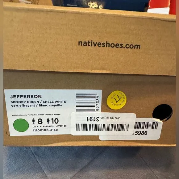 NATIVE Jefferson Metal Bling Water Shoe, US M9 / W11 New in Box MSRP $160 SOO