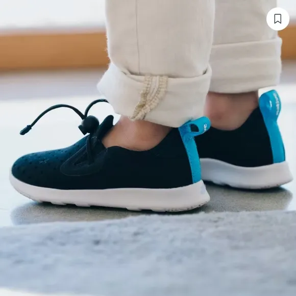 Native Kids Apollo Moc Black Shoes