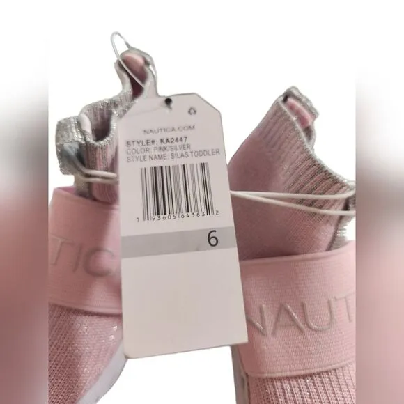 Nautica Toddler Silas Pull On Sock High Top Sneakers 6