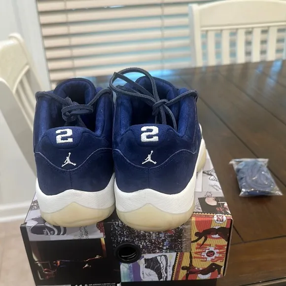 Navy Blue High-Top Sneakers