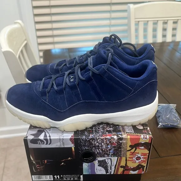 Navy Blue High-Top Sneakers