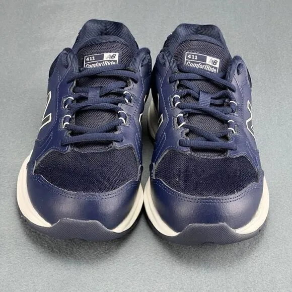 NB New Balance 411 Walking Shoes Sneakers Mens 7 Blue Comfort Ride New MA411LB1