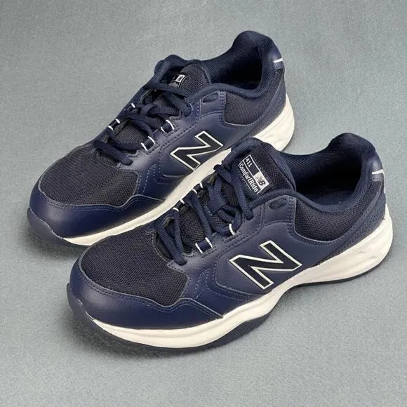 NB New Balance 411 Walking Shoes Sneakers Mens 7 Blue Comfort Ride New MA411LB1