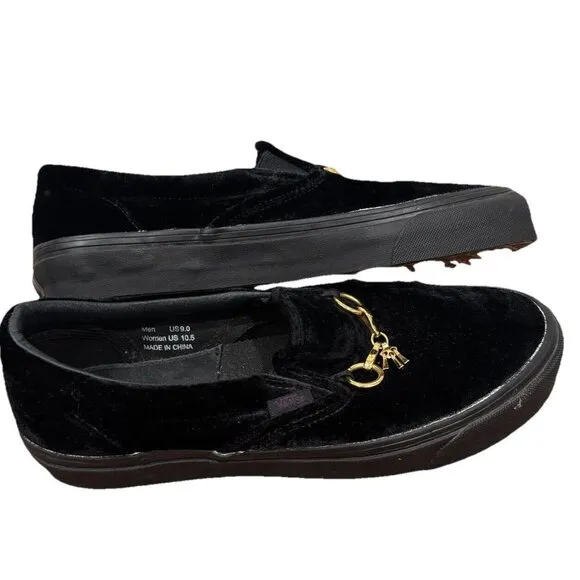 Needles X Vans Classic Slip-On Black Velvet Size M9/W10.5