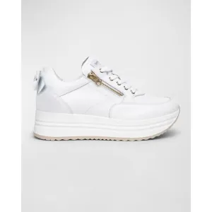 NeroGiardini Bow Platform Leather Sneakers Size 8