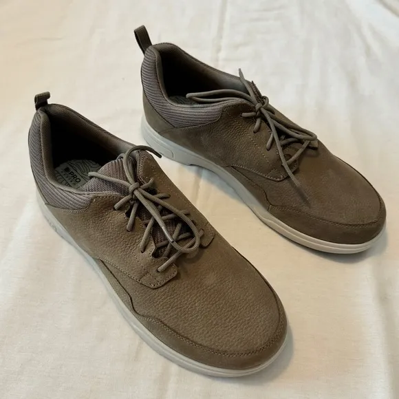 NEW Abeo 12 Nevin Warm Grey Casual Lace Up Comfort Sneakers Shoes