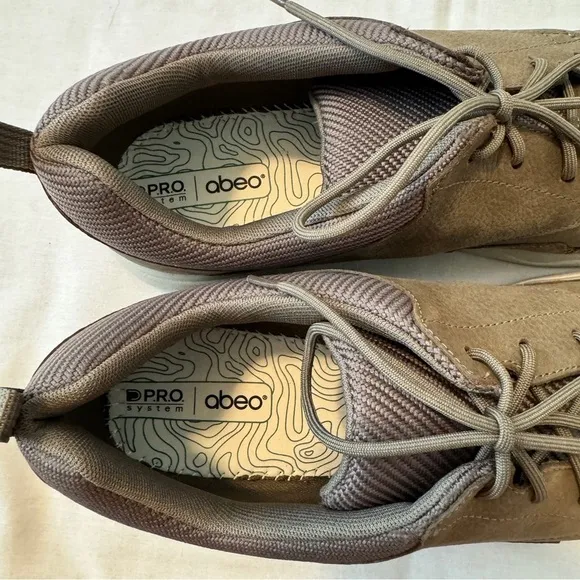 NEW Abeo 12 Nevin Warm Grey Casual Lace Up Comfort Sneakers Shoes
