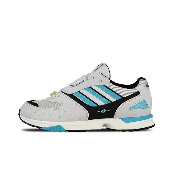 NEW ADIDAS men's zx 4000 shoes in grey one/core black/br cyan