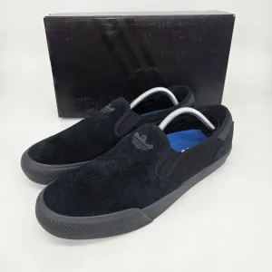 New Adidas Shmoofoil Slip-On Skateboarding Shoes 'Black Carbon' Size M10/W11