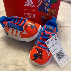 New baby size 4 Adidas x Spiderman racer TR21 superhero adventure sneaker
