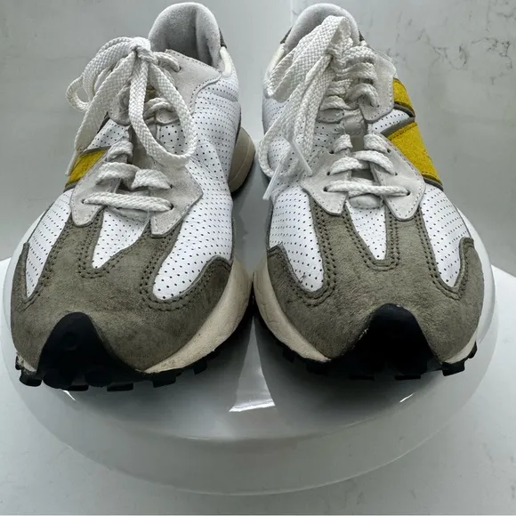 New Balance 327 White Yellow Olive Sneakers Men’s Shoes Size 9