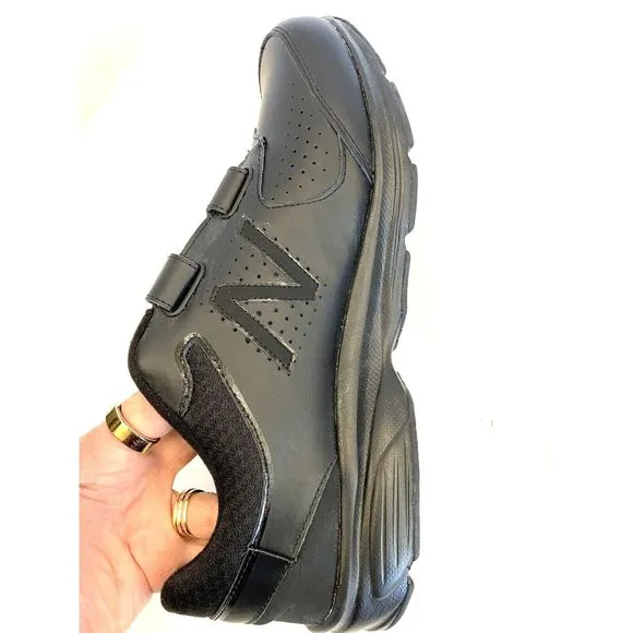 New Balance 411 Walking Shoes Men's Size 13 4E Wide Black Hook and Loop MW411HK2