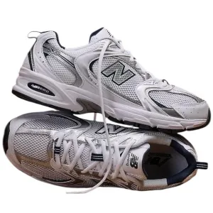 New Balance 530 Dad Sneakers Shoes White Indigo Blue | Men’s 8.5 / Women’s 10
