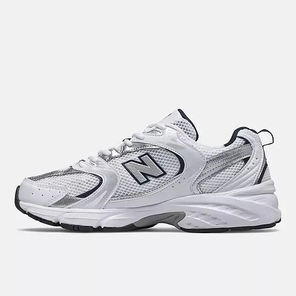 New Balance 530 Dad Sneakers Shoes White Indigo Blue | Men’s 8.5 / Women’s 10