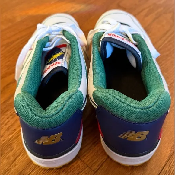 NEW BALANCE 550‎ Oak Leaf Green Red Sneakers size9.5