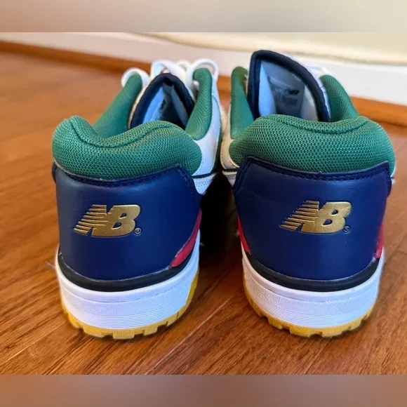 NEW BALANCE 550‎ Oak Leaf Green Red Sneakers size9.5