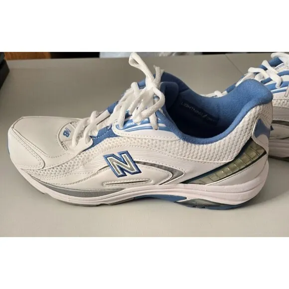 New Balance 846 2A WW846WB Women Size 10 Ortho Lite Lightning Dry White &amp; Blue