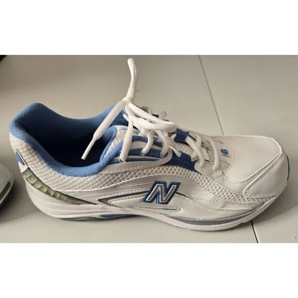 New Balance 846 2A WW846WB Women Size 10 Ortho Lite Lightning Dry White &amp; Blue