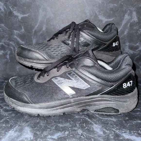New Balance 847v4 Walking Athletic Comfort Shoes Sneaker Black Mens Size 11.5