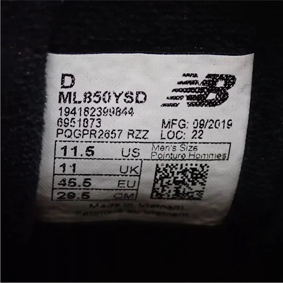 New Balance 850 Running Shoes Mens Size 11.5D Green Black Pink ML850YSD
