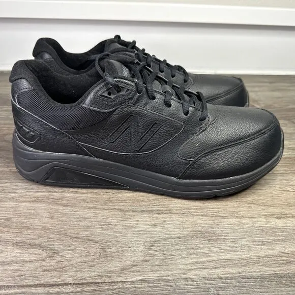 New Balance 928v2 Mens Size 9.5 2E Shoes Black Leather Walking Athletic MW928BK2