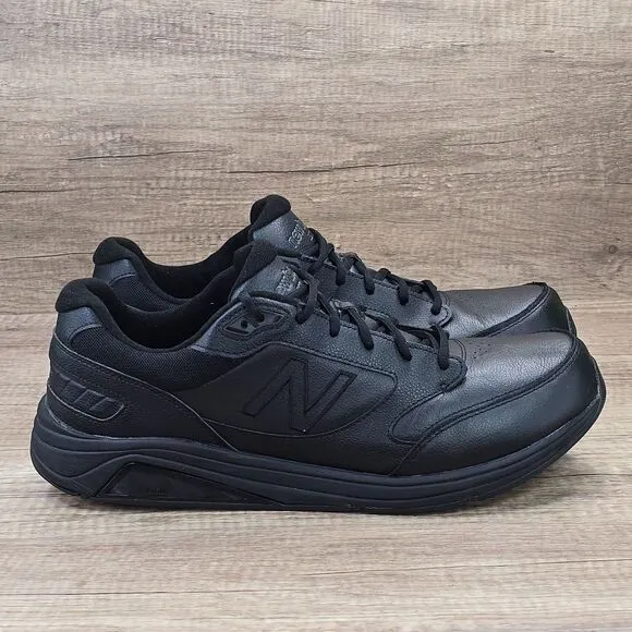 New Balance 928v3 Men’s Size 15 D Black Leather Walking Shoes (MW928BK3)