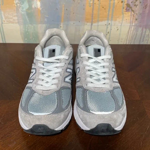 New Balance 990 V5 Made In USA  Low Castlerock Grey Dad Shoes M990GL5 Mens 8