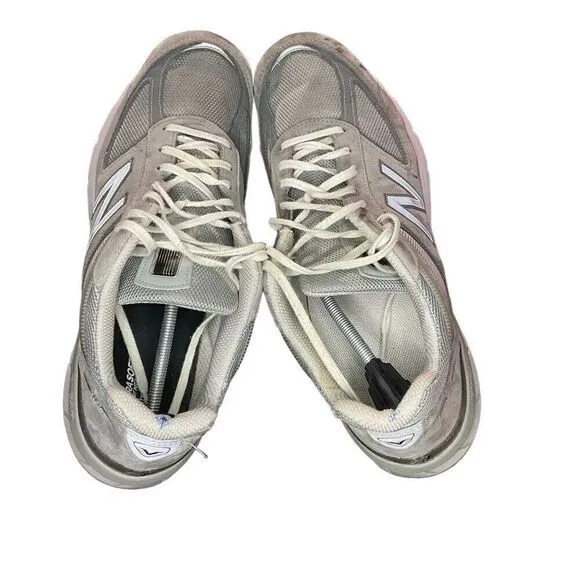 New Balance 990v5 Running Walking Shoes Gray White M990GL5 Men’s Size 16 B