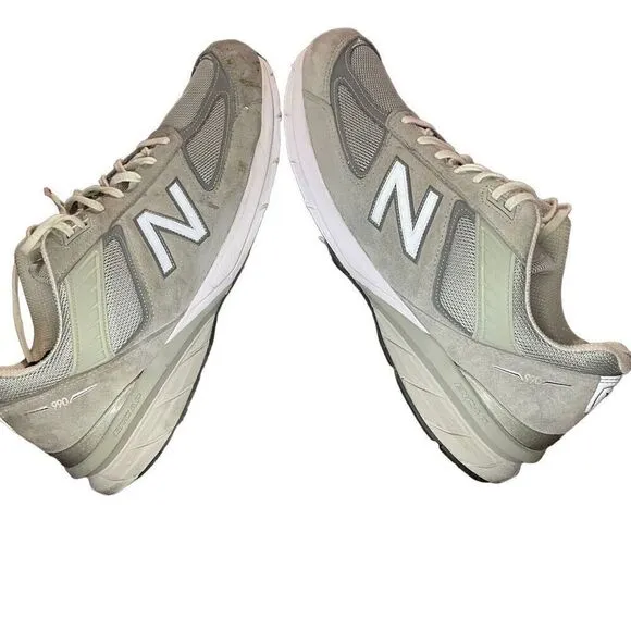 New Balance 990v5 Running Walking Shoes Gray White M990GL5 Men’s Size 16 B