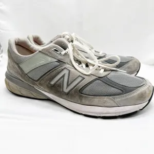 New Balance 990v5 Shoes Mens 15 Gray Casual Walking Made In USA Lace Up Sneakers