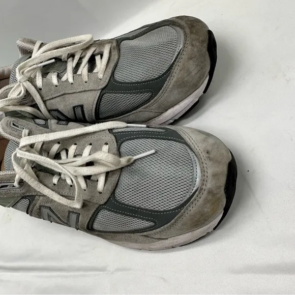 New Balance 990v5 Shoes Mens 15 Gray Casual Walking Made In USA Lace Up Sneakers