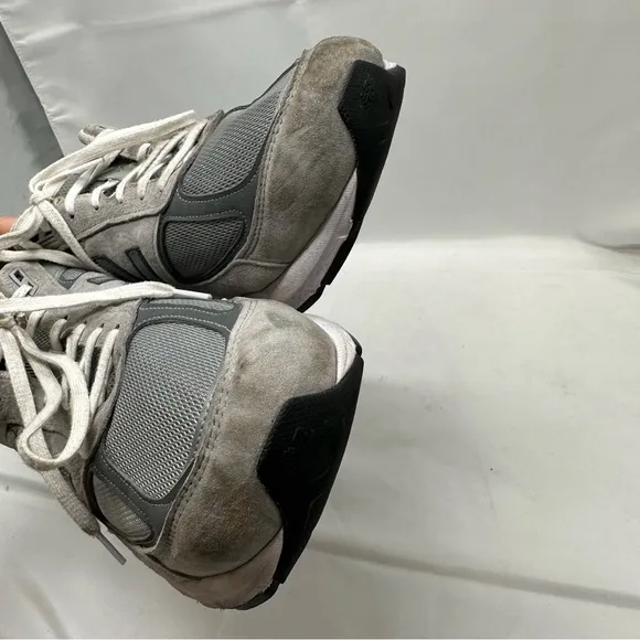 New Balance 990v5 Shoes Mens 15 Gray Casual Walking Made In USA Lace Up Sneakers