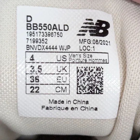 New Balance Aimé Leon Dore x 550 Mens 4 (Womens 5.5) Evergreen Shoes BB550ALD