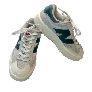 New Balance CT302 White Nightwatch Green platform throwback sneakers