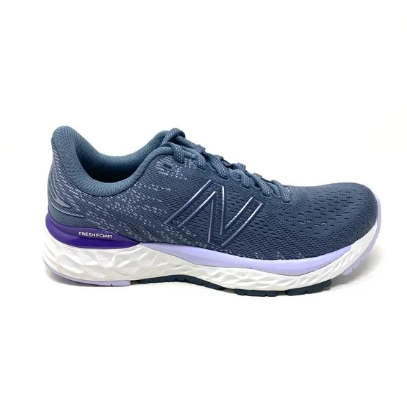 New Balance Fresh Foam W880D11 Ocean Grey/Deep Violet Mesh Running Shoes
