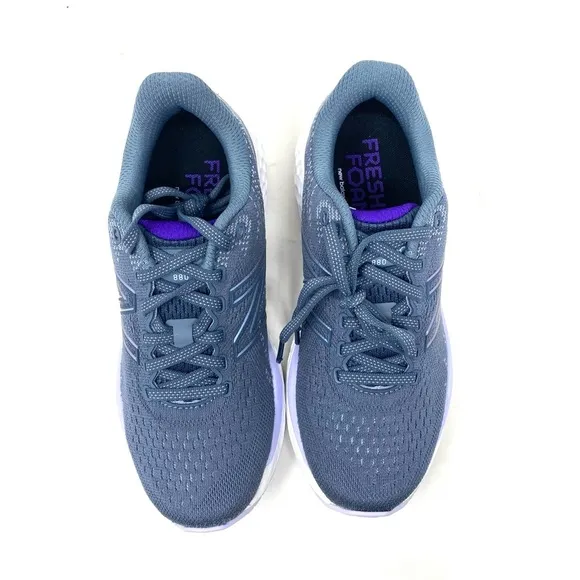 New Balance Fresh Foam W880D11 Ocean Grey/Deep Violet Mesh Running Shoes