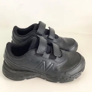 new balance kids leather running walking shoes size US 13.5 Black NEW