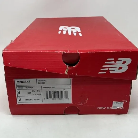 NEW BALANCE M880BK8 - RUNNING SHOES - MEN'S - BLACK