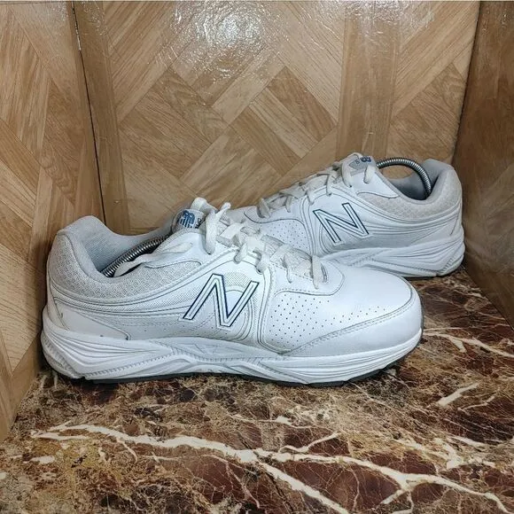 New Balance men's 840 walking shoes sneaker white leather size 11.5