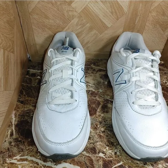 New Balance men's 840 walking shoes sneaker white leather size 11.5