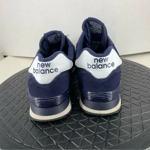 New Balance Sneakers Men Size 9.5 Classic Core 574 Shoes Blue Suede Leather