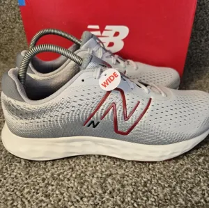 New Balance Unisex 520 V8 W520RG8 Gray White Running Shoes Sneakers SZ10 4E Wide
