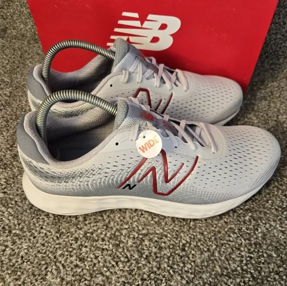New Balance Unisex 520 V8 W520RG8 Gray White Running Shoes Sneakers SZ10 4E Wide