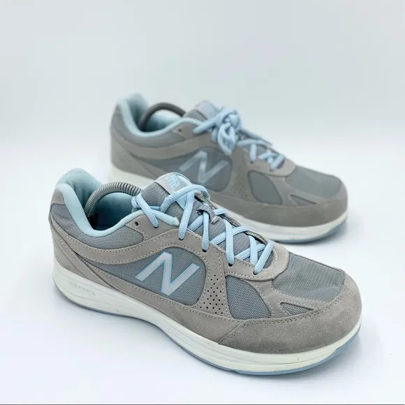 New Balance Womens Ww877sb Silver Walking Shoes Size 11 (Wide) (3561654)