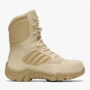 NEW Bates GX-8 Boots Mens 12 Desert Tan Composite Safety Toe Side Zip Combat