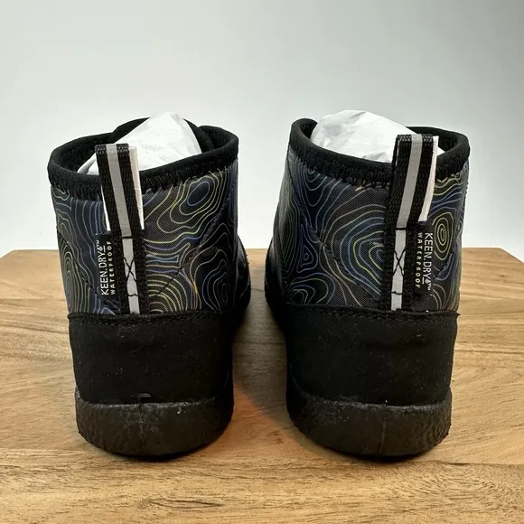 New Big Kids Keen Howser II Chukka Wrap Black/Reef Waters Boots Shoes Size 2 Y