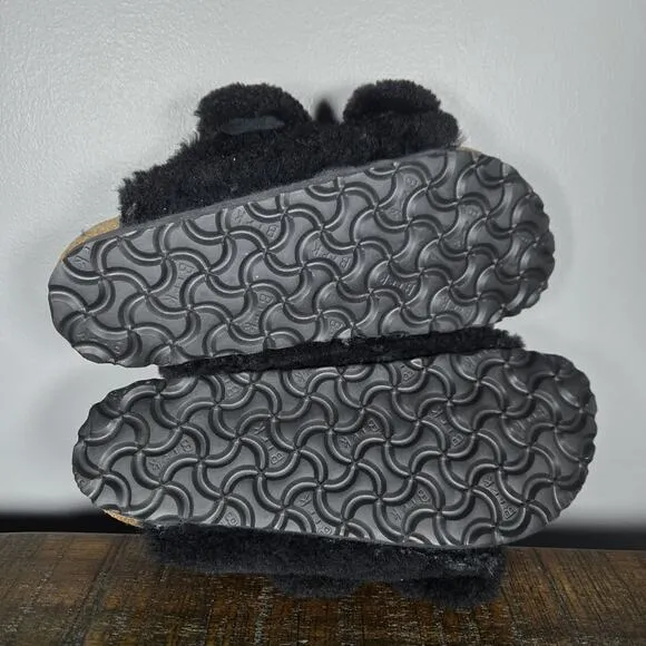 NEW Birkenstock Arizona Shearling Big Buckle Womens Size 5 EU 36 Narrow Slippers