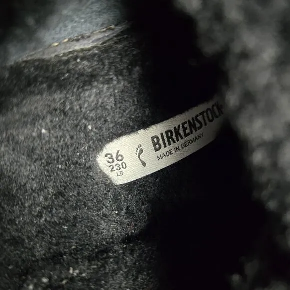 NEW Birkenstock Arizona Shearling Big Buckle Womens Size 5 EU 36 Narrow Slippers