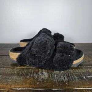 NEW Birkenstock Arizona Shearling Big Buckle Womens Size 5 EU 36 Narrow Slippers